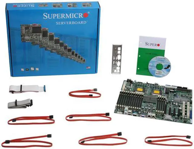 Alt view image 5 of 5 - SUPERMICRO MBD-X7DWN+O Enhanced Extended ATX Server Motherboard Dual LGA 771 Intel 5400 DDR2 800