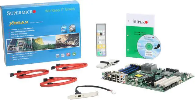 Alt view image 5 of 5 - SUPERMICRO MBD-X8SAX-O LGA 1366 Intel X58 ATX Intel Xeon Server Motherboard