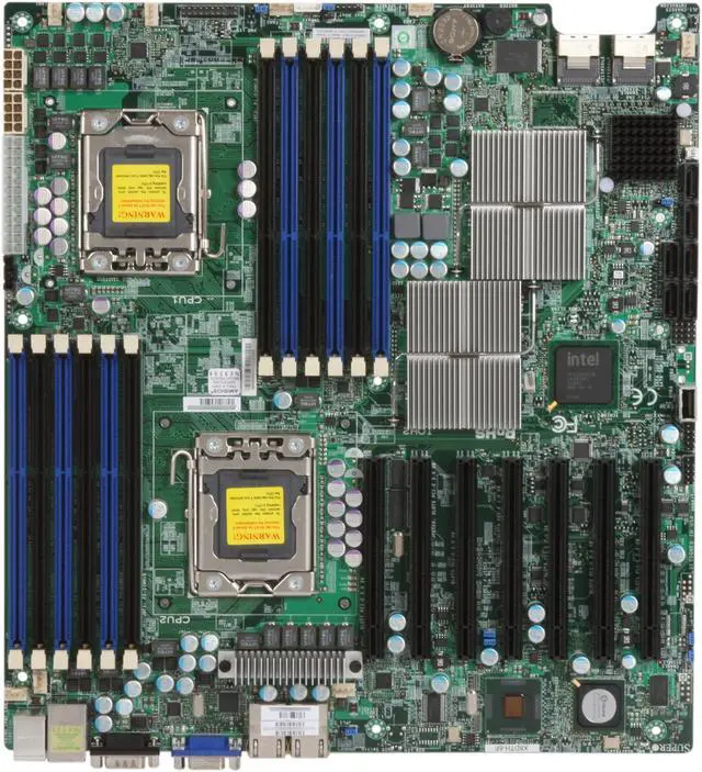 Alt view image 3 of 5 - SUPERMICRO MBD-X8DTH-6F-O Dual LGA 1366 Intel 5520 Extended ATX Dual Intel Xeon Server Motherboard