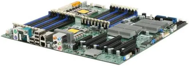Main image of SUPERMICRO MBD-X8DAH+-O Dual LGA 1366 Intel 5520 Enhanced Extended ATX Dual Intel Xeon 5500 and 5600 Series Server Motherboard