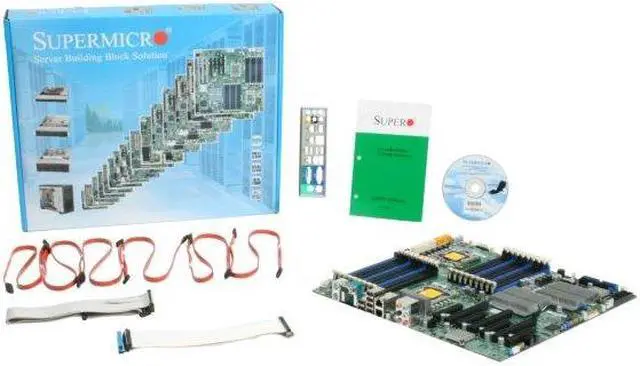 Alt view image 5 of 5 - SUPERMICRO MBD-X8DAH+-O Dual LGA 1366 Intel 5520 Enhanced Extended ATX Dual Intel Xeon 5500 and 5600 Series Server Motherboard
