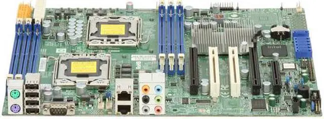 Alt view image 2 of 5 - SUPERMICRO MBD-X8DAL-i-O Dual LGA 1366 Intel 5500 ATX Dual Intel Xeon 5500 and 5600 Series Server Motherboard