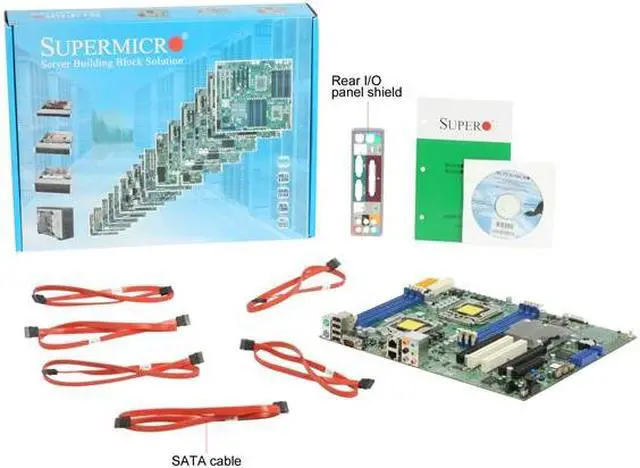 Alt view image 5 of 5 - SUPERMICRO MBD-X8DAL-i-O Dual LGA 1366 Intel 5500 ATX Dual Intel Xeon 5500 and 5600 Series Server Motherboard