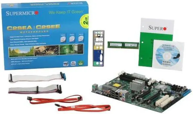 Alt view image 5 of 5 - SUPERMICRO MBD-C2SEA-O LGA 775 Intel G45 HDMI ATX Intel Motherboard + 2G DDR3 1333 SDRAM
