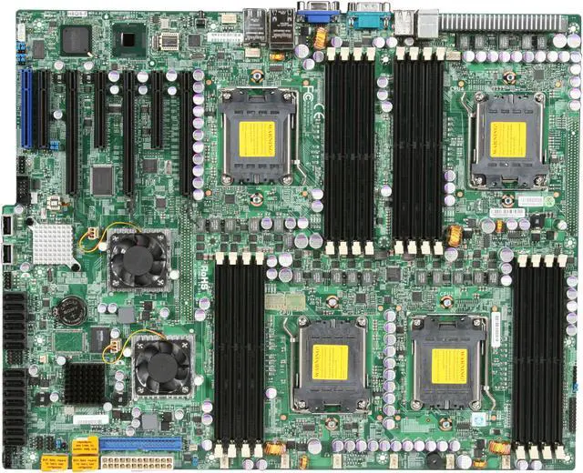 Alt view image 3 of 5 - SUPERMICRO MBD-H8QI6-F-O Quad 1207(F) Dual AMD SR5690 Proprietary Quad 6-Core / 4-Core AMD Opteron 8000 Series Server Motherboard