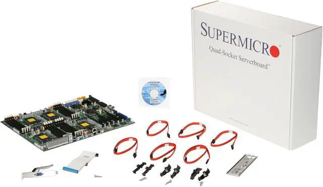 Alt view image 5 of 5 - SUPERMICRO MBD-H8QI6-F-O Quad 1207(F) Dual AMD SR5690 Proprietary Quad 6-Core / 4-Core AMD Opteron 8000 Series Server Motherboard