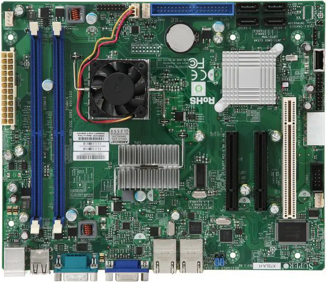 Alt view image 3 of 5 - SUPERMICRO MBD-X7SLA-H-O Flex ATX Server Motherboard PBGA437 Intel 945GC DDR2 667