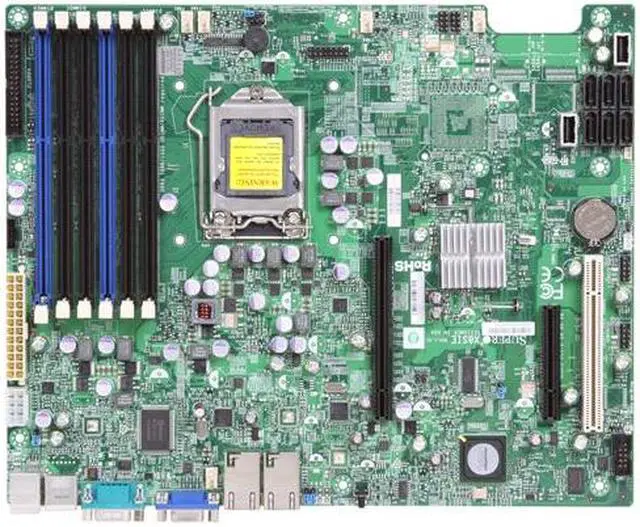Alt view image 3 of 5 - SUPERMICRO MBD-X8SIE-O LGA 1156 Intel 3420 ATX Intel Xeon X3400/L3400 series Server Motherboard