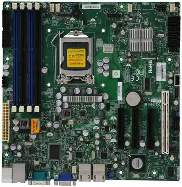 Alt view image 3 of 5 - SUPERMICRO MBD-X8SIL-F-O Xeon X3400 / L3400 / Core i3 series Dual LAN Micro ATX Server Board w/ Remote Management