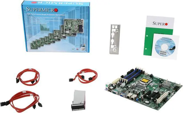 Alt view image 5 of 5 - SUPERMICRO MBD-X8SIL-O Micro ATX Server Motherboard LGA 1156 Intel 3400 DDR3 1333/1066/800
