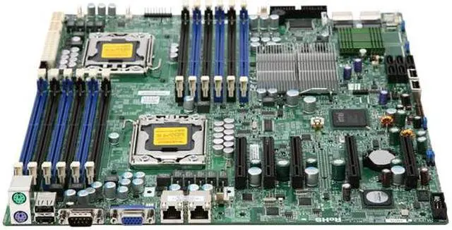 Alt view image 2 of 5 - SUPERMICRO MBD-X8DT6-O Dual LGA 1366 Intel 5520 Extended ATX Intel Xeon 5600/5500 series Processor Server Motherboard