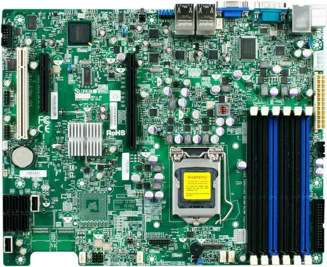 Alt view image 3 of 5 - SUPERMICRO X8SIE-LN4F ATX Server Motherboard Intel Xeon X3400 series  , L3400 series / Intel Core i3-540, i3-530 / Intel Pentium G6950 Intel 3420 DDR3 1333