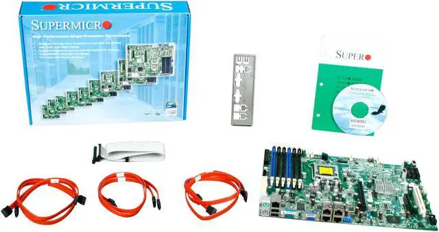 Alt view image 5 of 5 - SUPERMICRO X8SIE-LN4F ATX Server Motherboard Intel Xeon X3400 series  , L3400 series / Intel Core i3-540, i3-530 / Intel Pentium G6950 Intel 3420 DDR3 1333