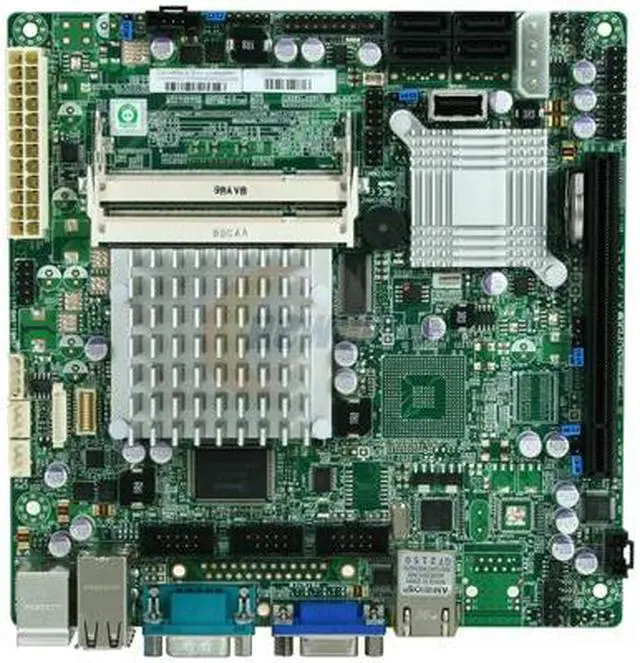 Alt view image 3 of 5 - SUPERMICRO MBD-X7SPA-L-O Mini ITX Server Motherboard DDR2 667