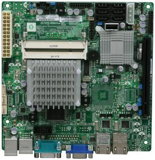 Alt view image 3 of 5 - SUPERMICRO MBD-X7SPA-H-O Mini ITX Server Motherboard DDR2 667