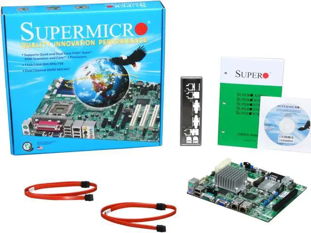 Alt view image 5 of 5 - SUPERMICRO MBD-X7SPE-HF-O Flex ATX Server Motherboard DDR2 667