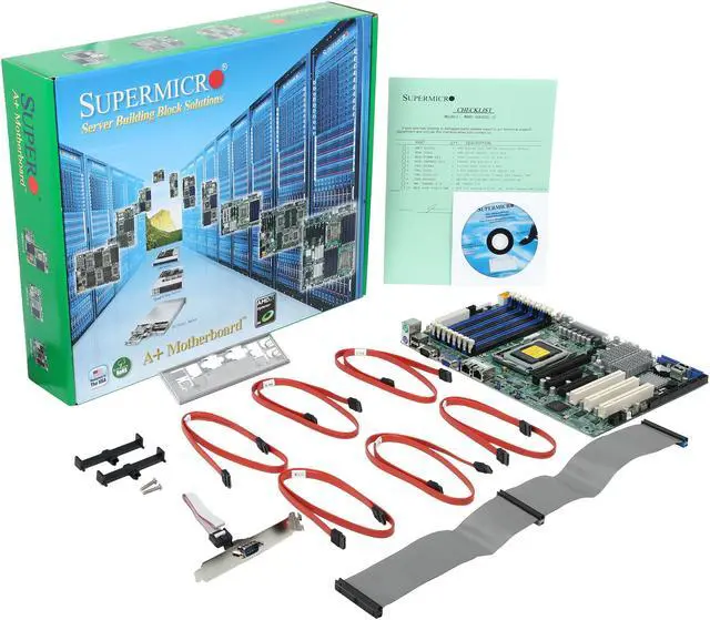 Alt view image 5 of 5 - SUPERMICRO MBD-H8SGL-O ATX Server Motherboard Socket G34 AMD SR5650 DDR3 1600/1333/1066