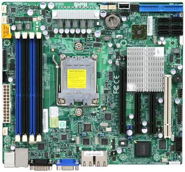 Alt view image 3 of 5 - SUPERMICRO MBD-H8SCM-F Micro ATX Server Motherboard Socket C32 AMD SR5650 DDR3 1333