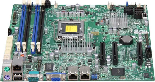 Alt view image 2 of 5 - SUPERMICRO MBD-X9SCL-F-O LGA 1155 Intel C202 Micro ATX Intel Xeon E3 Server Motherboard