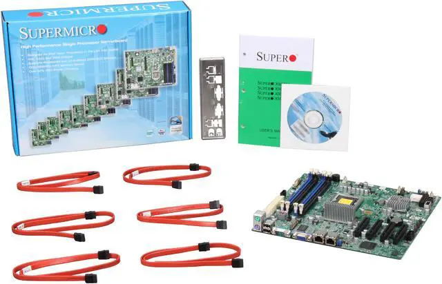 Alt view image 5 of 5 - SUPERMICRO MBD-X9SCM-O LGA 1155 Intel C204 Micro ATX Intel Xeon E3 Server Motherboard