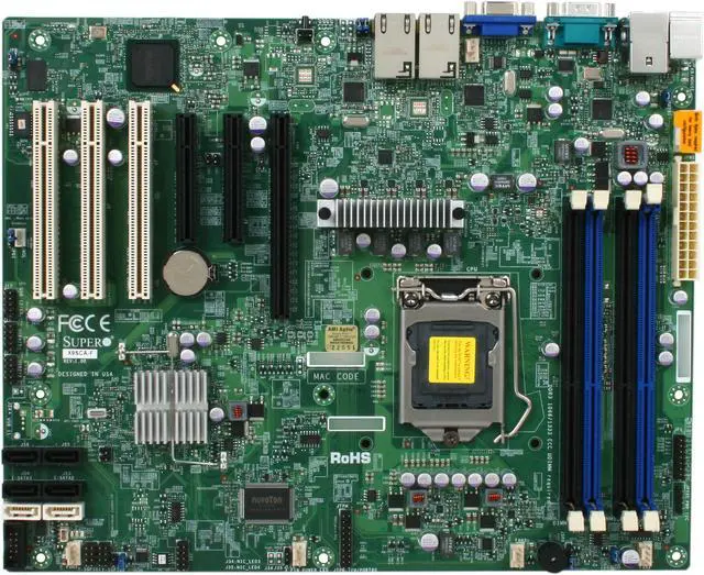 Alt view image 3 of 5 - SUPERMICRO MBD-X9SCA-F-O LGA 1155 Intel C204 ATX Intel Xeon E3 Server Motherboard