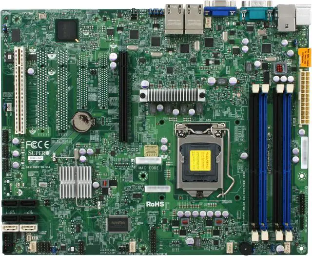 Alt view image 3 of 5 - SUPERMICRO MBD-X9SCI-LN4F-O LGA 1155 Intel C204 ATX Intel Xeon E3 Server Motherboard