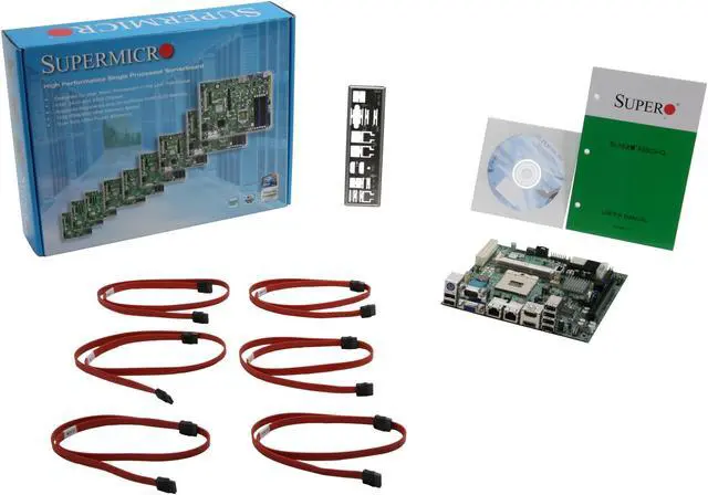 Alt view image 5 of 5 - SUPERMICRO MBD-X9SCV-Q-O Mini ITX Server Motherboard Socket G2 Intel QM67 DDR3 1333 SODIMM