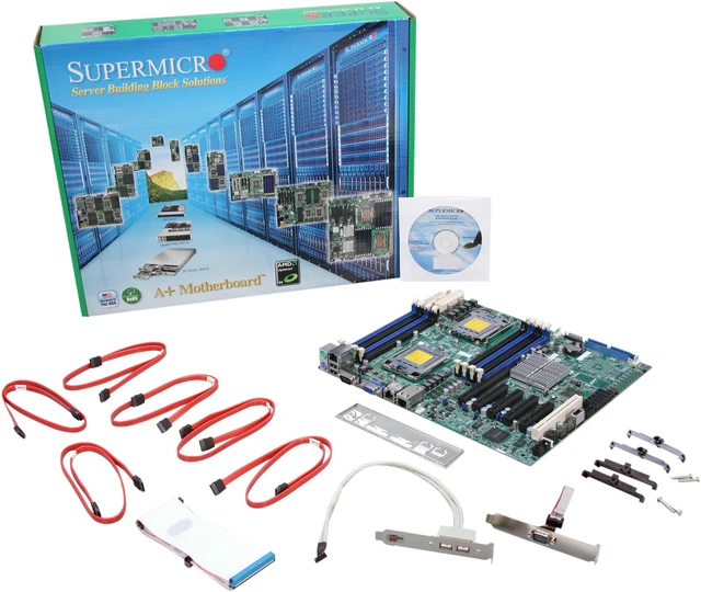 Alt view image 5 of 5 - SUPERMICRO MBD-H8DCL-IF-O ATX Server Motherboard Dual 1207-pin Socket C32 AMD SR5690 DDR3 1600/1333/1066