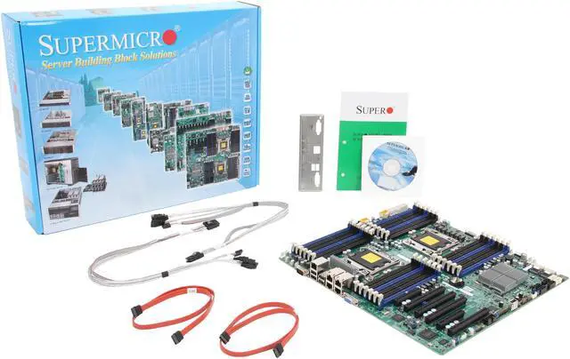 Alt view image 5 of 5 - SUPERMICRO MBD-X9DR3-LN4F+-O Enhanced Extended ATX Server Motherboard Dual LGA 2011 DDR3 1600/1333/1066/800