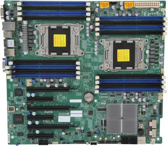Alt view image 3 of 5 - SUPERMICRO MBD-X9DR3-F-O SSI EEB Server Motherboard Dual LGA 2011 DDR3 1600