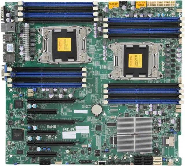 Alt view image 3 of 5 - SUPERMICRO MBD-X9DRI-F-O Extended ATX Server Motherboard Dual LGA 2011 DDR3 1600