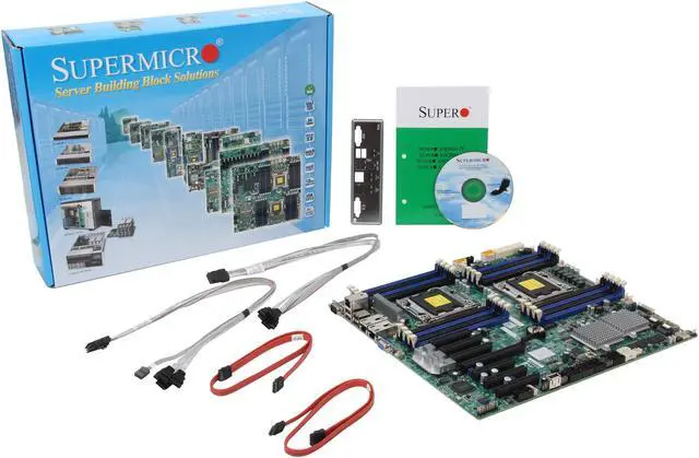 Alt view image 5 of 5 - SUPERMICRO MBD-X9DRH-7TF-O Extended ATX Server Motherboard Dual LGA 2011 DDR3 1600/1333/1066/800