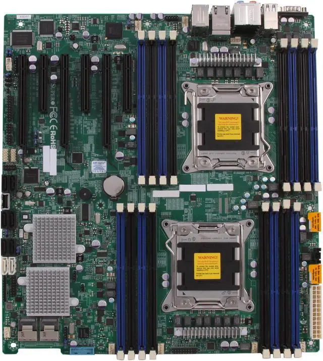 Alt view image 3 of 5 - SUPERMICRO MBD-X9DA7-O Extended ATX Server Motherboard Dual LGA 2011 DDR3 1600/1333/1066/800