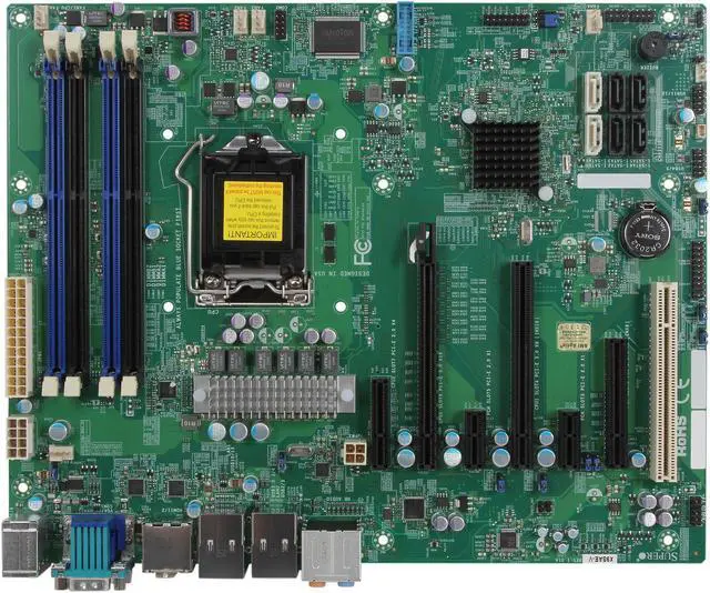 Alt view image 4 of 5 - Supermicro X9SAE-V Desktop Motherboard - Intel C216 Chipset - Socket H2 LGA-1155 - Retail Pack