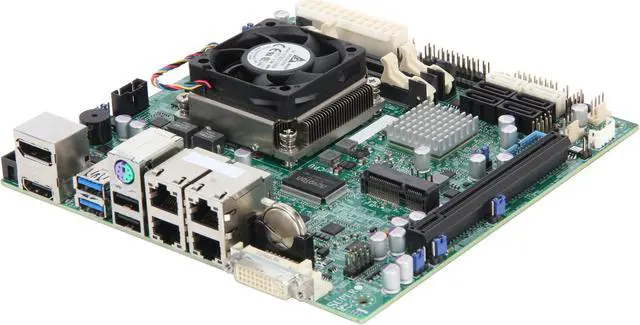 Main image of SUPERMICRO MBD-X9SPV-M4-3UE-O Mini ITX Server Motherboard FCBGA1023 Intel QM77 DDR3 1600/1333