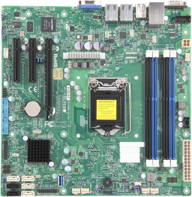 SUPERMICRO MBD-X10SLM-F-O uATX Server Motherboard - Newegg.com