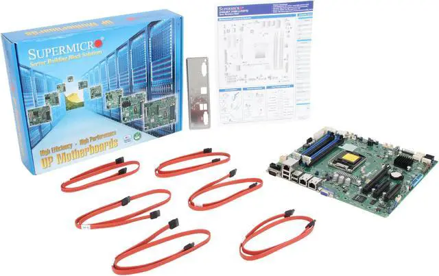 Alt view image 5 of 5 - SUPERMICRO MBD-X10SLM-F-O uATX Server Motherboard LGA 1150 Intel C224 DDR3 1600