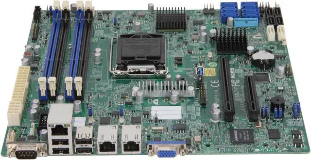 Alt view image 2 of 5 - SUPERMICRO MBD-X10SL7-F-O Micro ATX Server Motherboard LGA 1150 Intel C222 DDR3 1600
