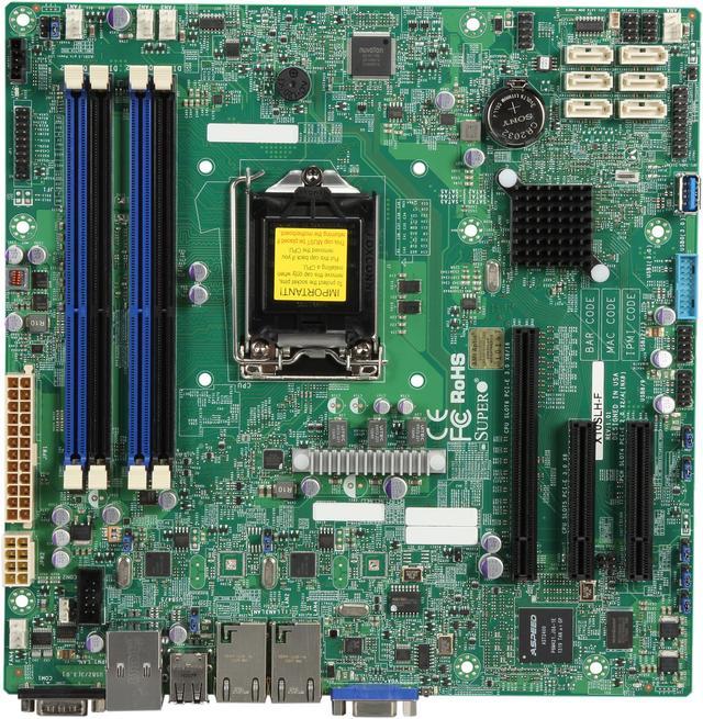 SUPERMICRO MBD-X10SLH-F-O uATX Server Motherboard LGA 1150 Intel C226 DDR3  1600