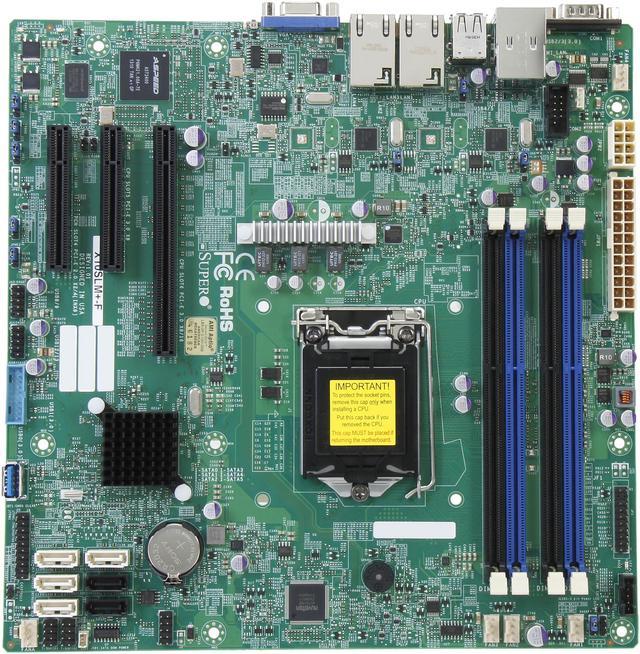 SUPERMICRO MBD-X10SLM+-F-O uATX Server Motherboard LGA 1150 Intel C224 DDR3  1600