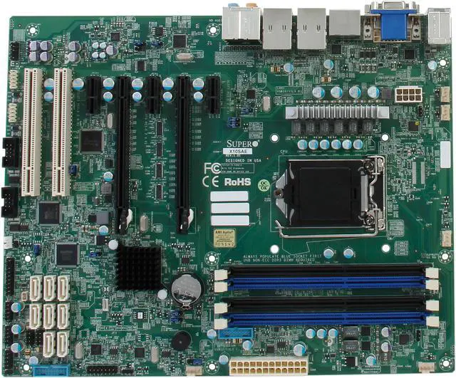 Alt view image 3 of 5 - SUPERMICRO MBD-X10SAE-O ATX Server Motherboard LGA 1150 Intel C226 DDR3 1600