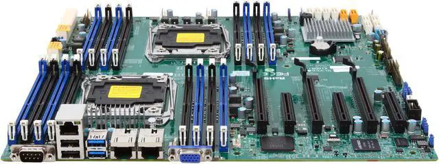 Alt view image 2 of 5 - SUPERMICRO MBD-X10DRI Extended ATX Server Motherboard Dual LGA 2011 R3 Intel C612