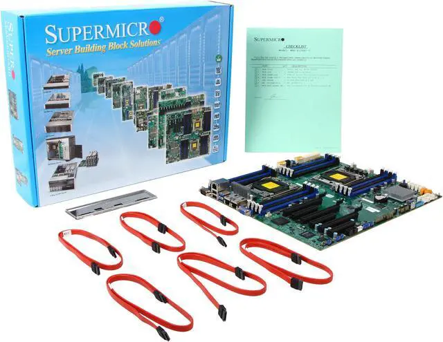 Alt view image 5 of 5 - SUPERMICRO MBD-X10DRI Extended ATX Server Motherboard Dual LGA 2011 R3 Intel C612