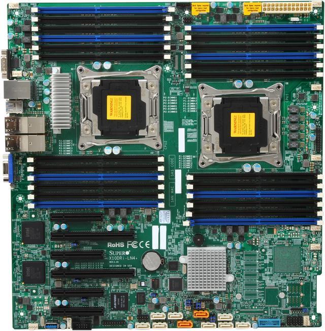 SUPERMICRO MBD-X10DRI-LN4+-O Enhanced Extended ATX Xeon Server Motherboard  Dual LGA 2011-3 Intel C612