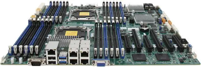 Alt view image 2 of 5 - SUPERMICRO MBD-X10DRC-LN4+-O Enhanced Extended ATX Xeon Server Motherboard Dual LGA 2011-3 Intel C612
