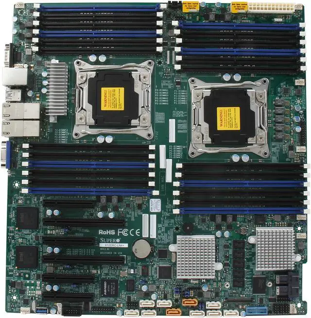 Alt view image 3 of 5 - SUPERMICRO MBD-X10DRC-LN4+-O Enhanced Extended ATX Xeon Server Motherboard Dual LGA 2011-3 Intel C612