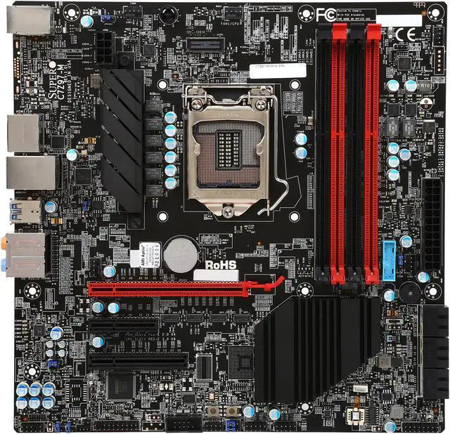 Alt view image 3 of 5 - SUPERMICRO MBD-C7Z97-M Micro ATX Server Motherboard LGA 1150 Intel Z97 DDR3 3300(OC)