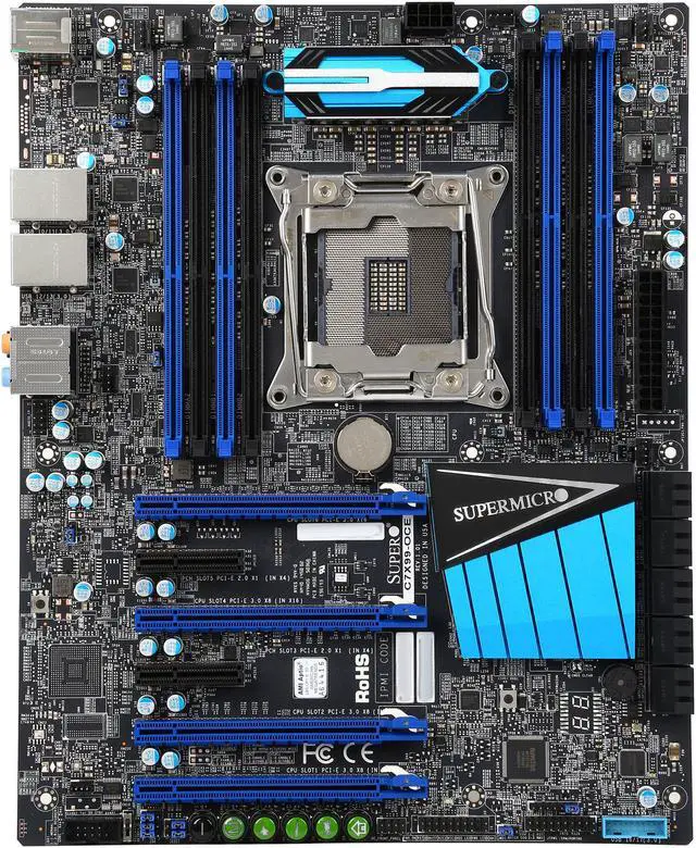 Alt view image 3 of 5 - SUPERMICRO SuperO MBD-C7X99-OCE-O LGA 2011-v3 Intel X99 USB 3.0 ATX Server Motherboard