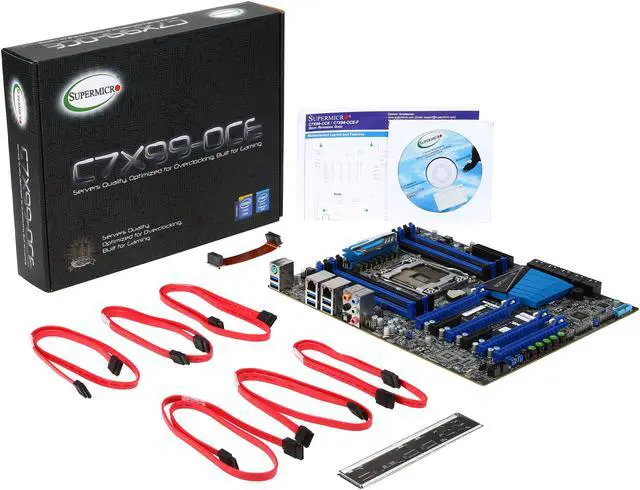 Alt view image 5 of 5 - SUPERMICRO SuperO MBD-C7X99-OCE-O LGA 2011-v3 Intel X99 USB 3.0 ATX Server Motherboard