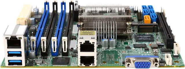 Alt view image 3 of 5 - SUPERMICRO MBD-X10SDV-F-O Mini ITX Server Motherboard Xeon processor D-1540 FCBGA 1667